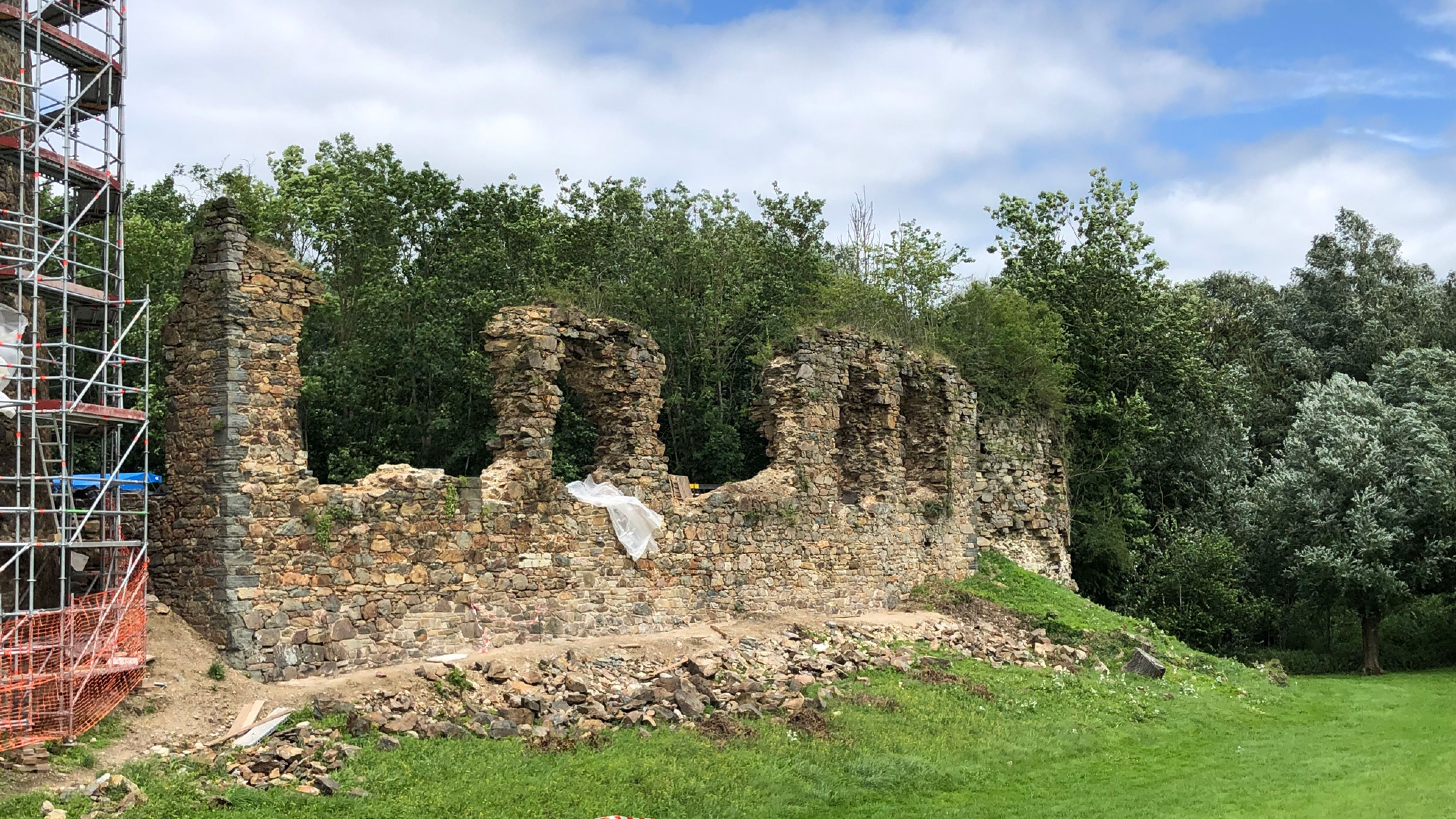 restauration du Château de Walhain