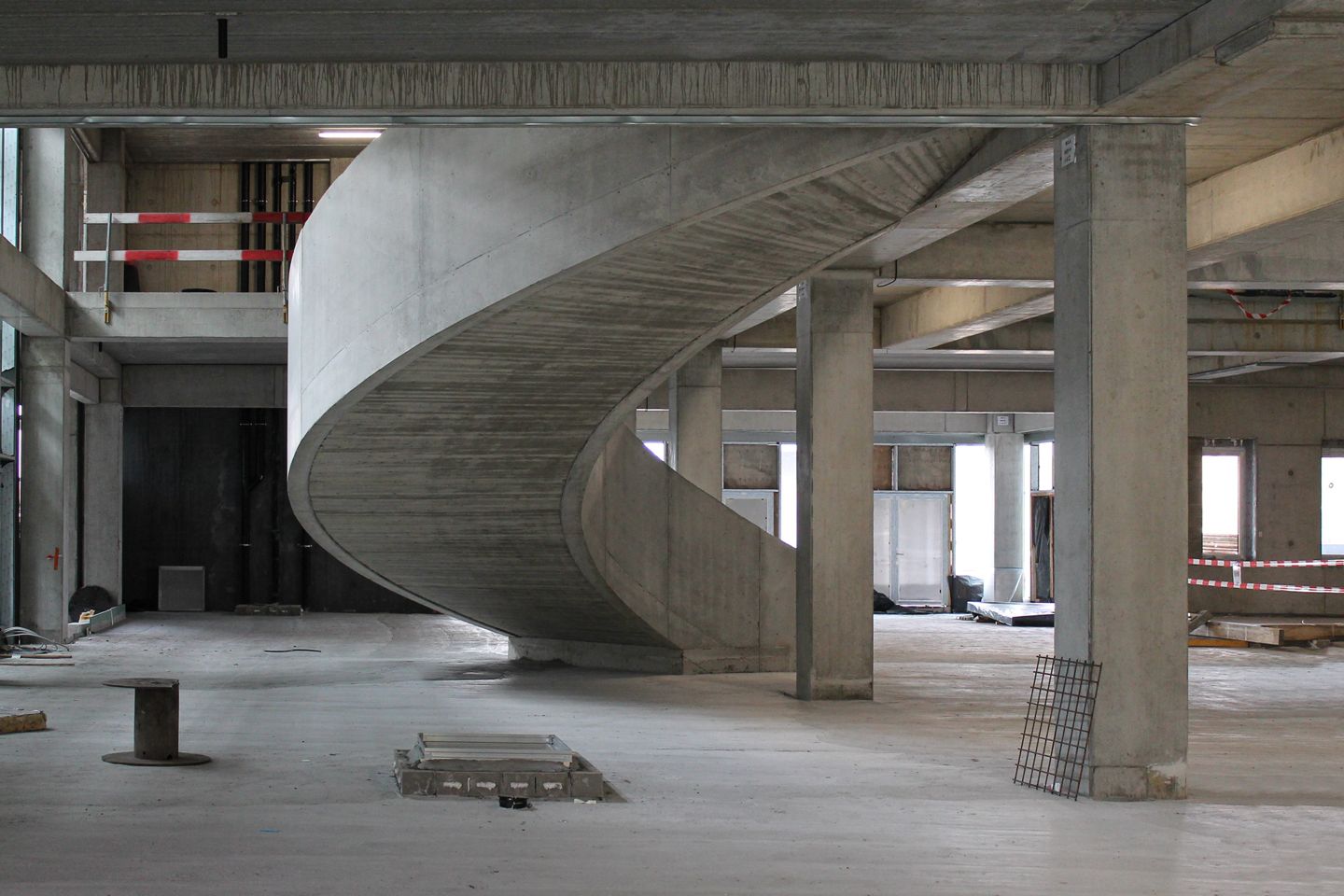 Le projet médical du Nouvel Hôpital photo état chantier intérieur