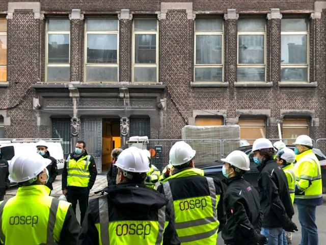 Visite chantier Centre Universitaire Zénobe Gramme