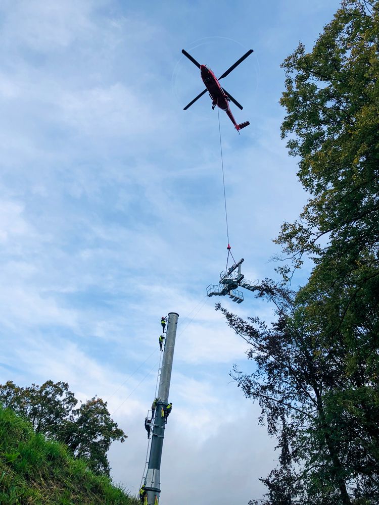 sécurité et santé sur le chantier de-u téléphérique de Namur