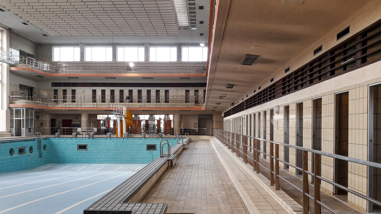 restauration de la piscine Neptunium à Schaerbeek, Bruxelles